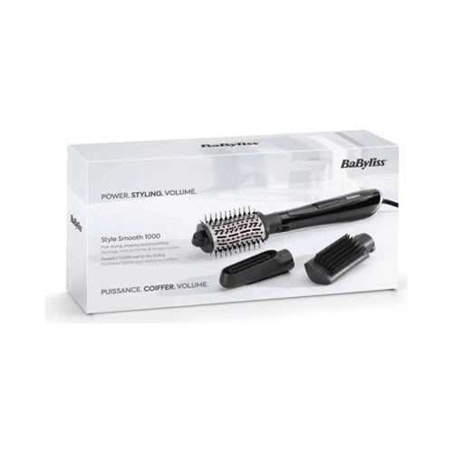 Brosse Soufflante Style Smooth 1000 W Noir 3 Accessoires Babyliss