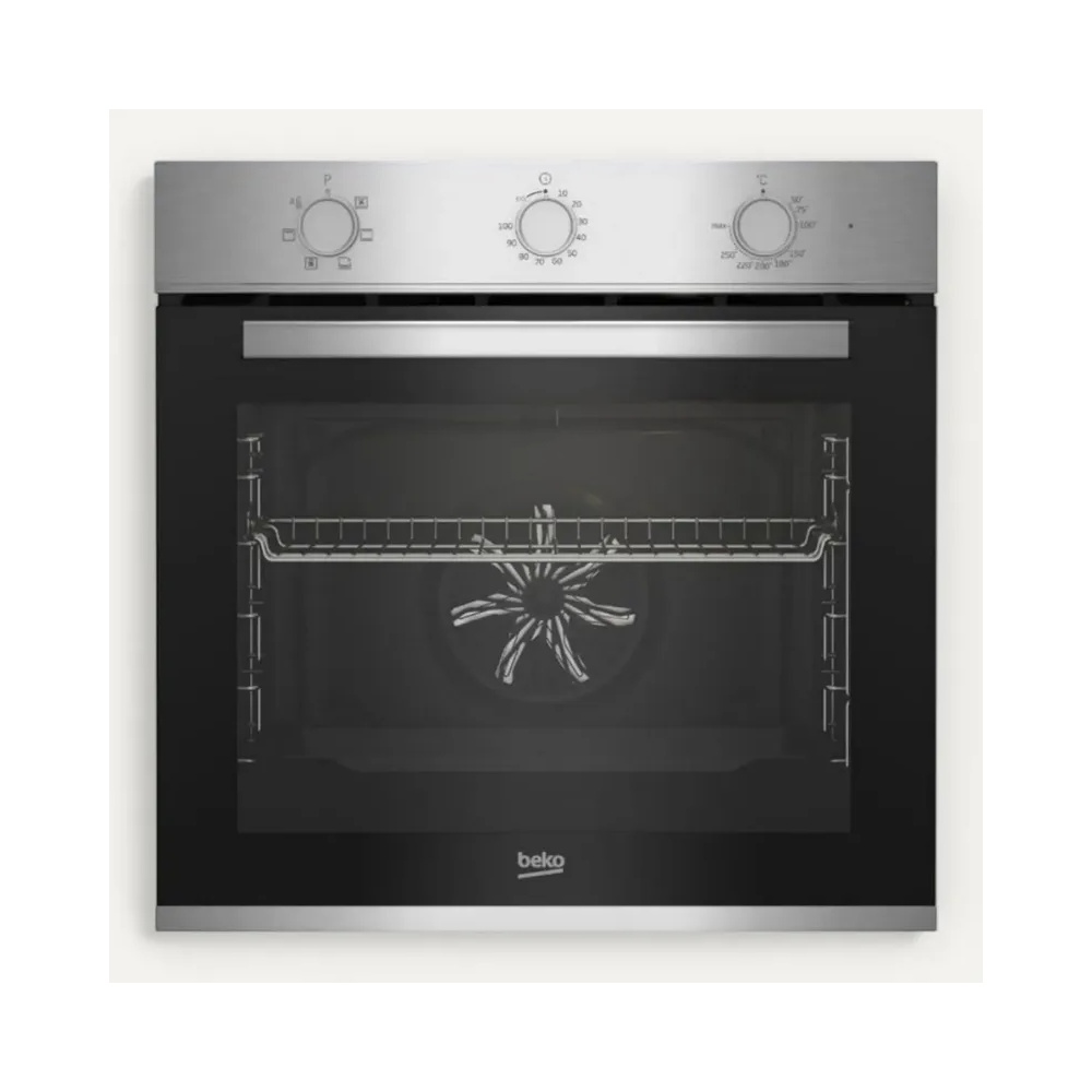 Four Encastrable Beko 60 cm Ventilé 6 Fonctions Inox