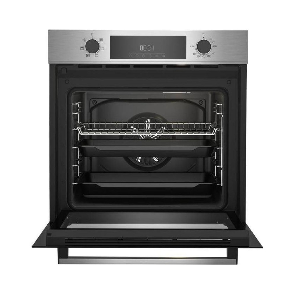 Four Encastrable Beko 60 cm Ventilé 6 Fonctions Afficheur LED Inox