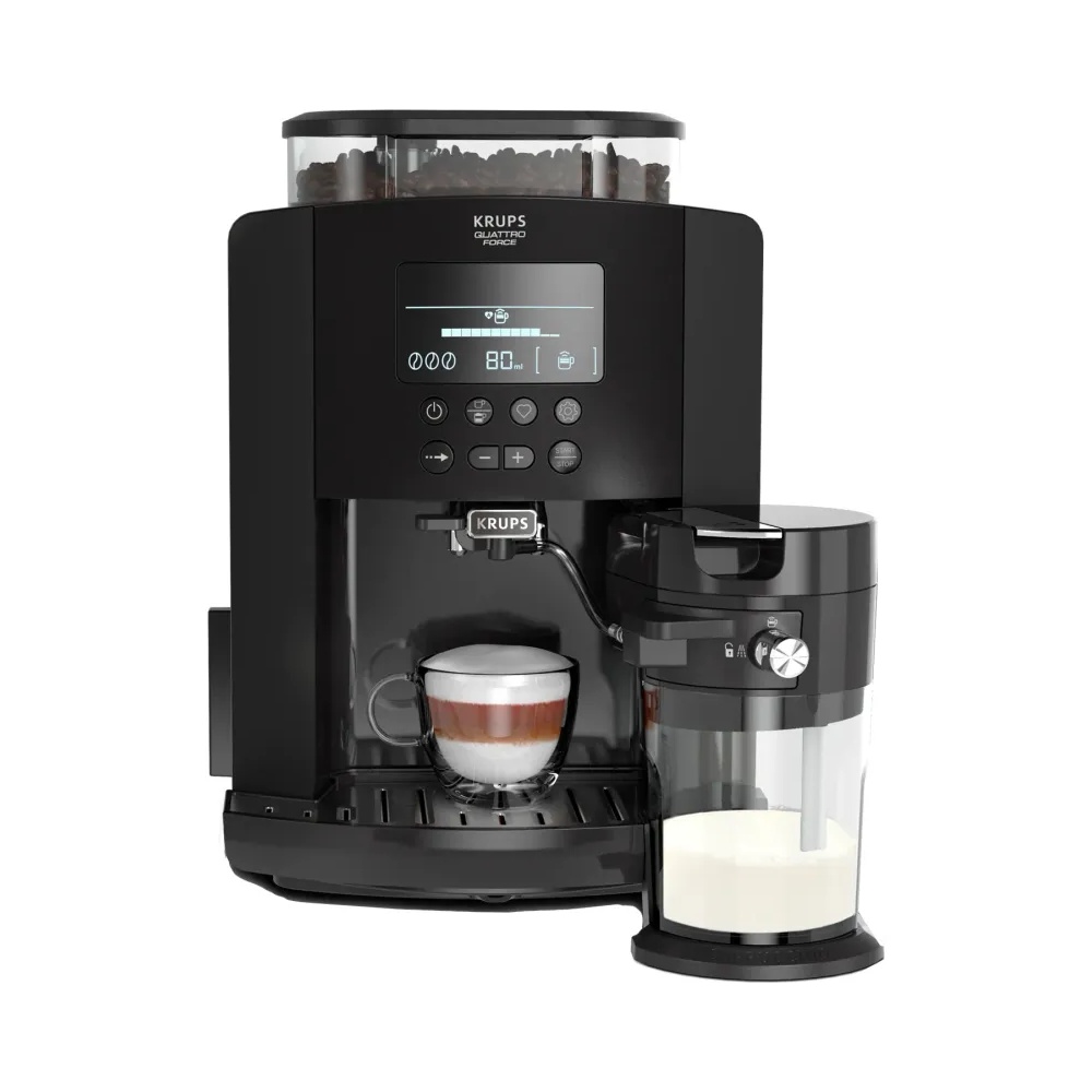 Cafetière Espresso Full Auto Krups Arabica Latte 1450 W Noir