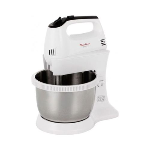 Batteur 5 Vitesses 300 W + Bol 3,5 L Gris/inox Moulinex