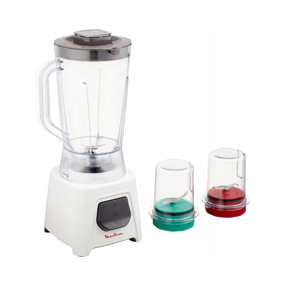 Blender 450 W Bol 1,50 L + 2 Accessoires Blanc Moulinex