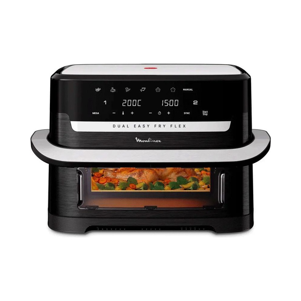 Friteuse Easy Fry Dual Flex 2700 W 9 L Noir Moulinex