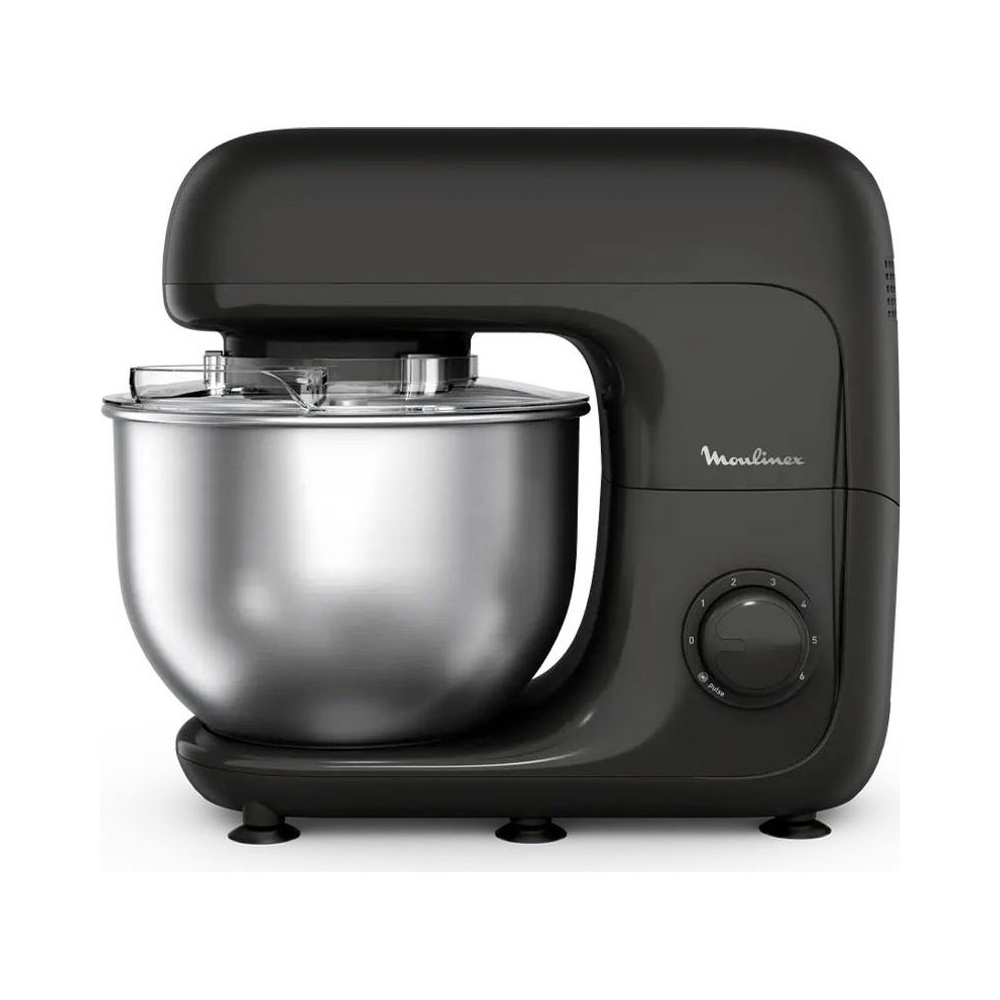 Robot Kitchen Machine 4,8 L 800 W 6 Vitesses + Pulse Noir Bake Essentiel Moulinex