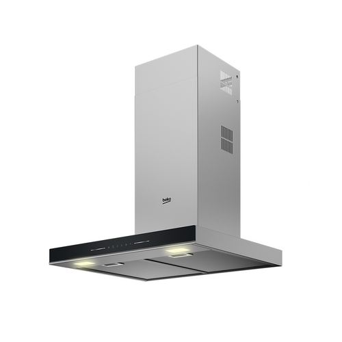 Hotte Cheminée Beko 60 cm Air Clean Inox Bordure Noire
