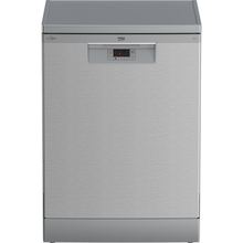Lave-vaisselle Beko 14 Couverts AutoDoor Inox - façade et bandeau de commandes