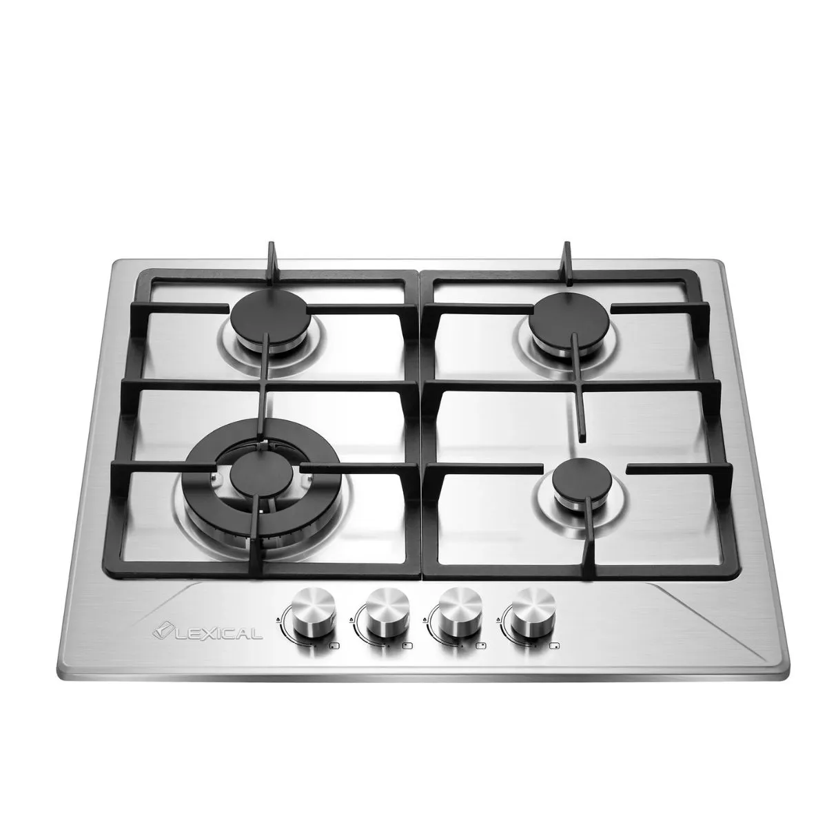 Plaque de Cuisson à Gaz Lexical 4 Feux Inox Fonte