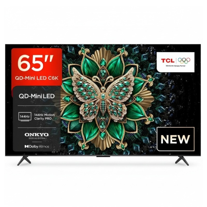 Téléviseur TCL 65C6K QD-Mini LED 4K UHD 120Hz Smart Google TV 65 pouces